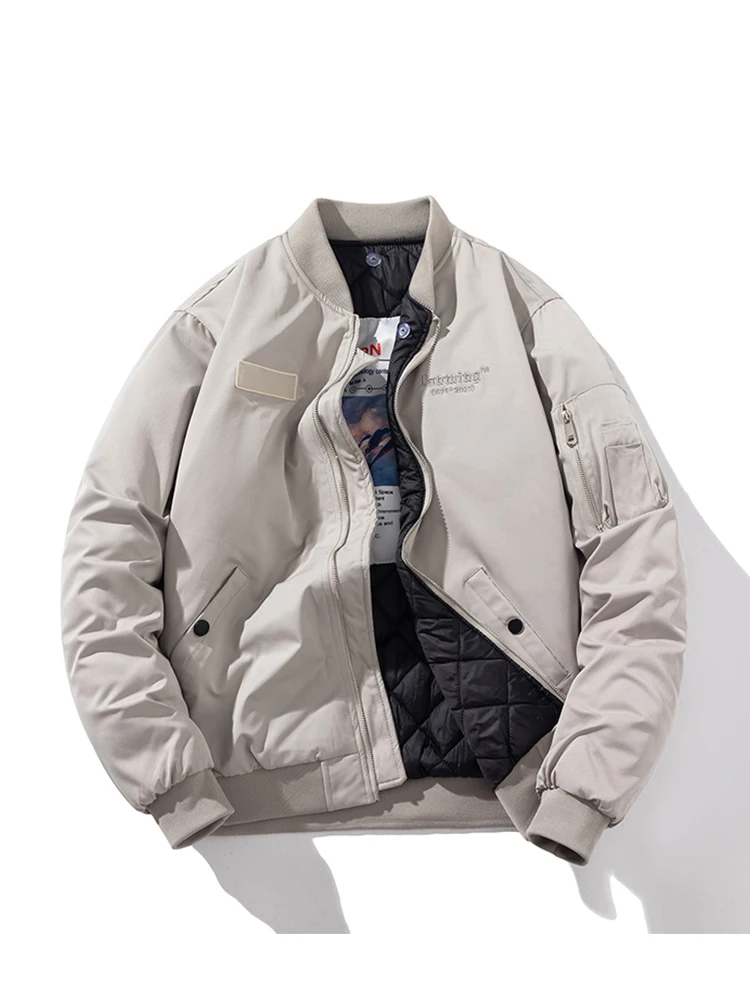 

Ретро-куртка-бомбер из утепленного хлопка для мужчин, осенне-зимняя, свободного кроя, с вышивкой, модный бренд Gxp999, молодежная, стильная