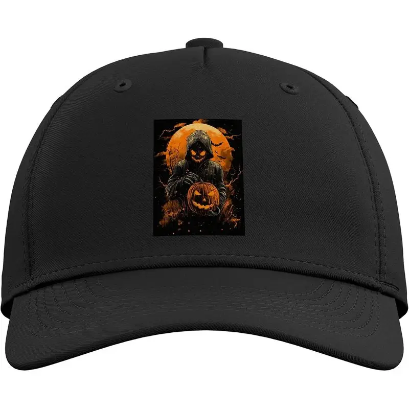 Zombie Pumpkin Halloween Creepy Scary Halloween Zombie Adjustable Baseball Hat