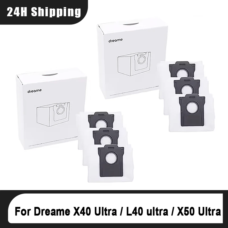 

Оригинальный Dreame X40 Ultra / L40 ultra / X50 Ultra / L10s Pro Ultra Сменные мешки для пыли Аксессуары Тепловой робот-пылесос