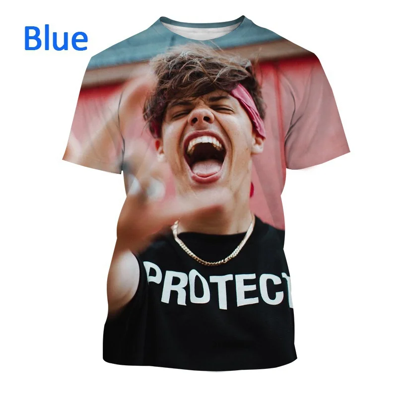 New Yungblud 3d Printed Hip-hop T-shirt Personality Singer Summer Round Neck Casual T-shirt Street Harajuku Oversized Tops