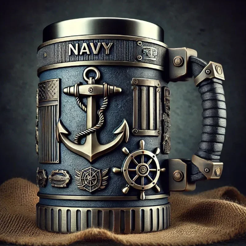 Military 3D Mug Beautiful Army Themed Creative Handmade Military Coffee Mug Gift for Veterans Kitchen Dining Drinkware