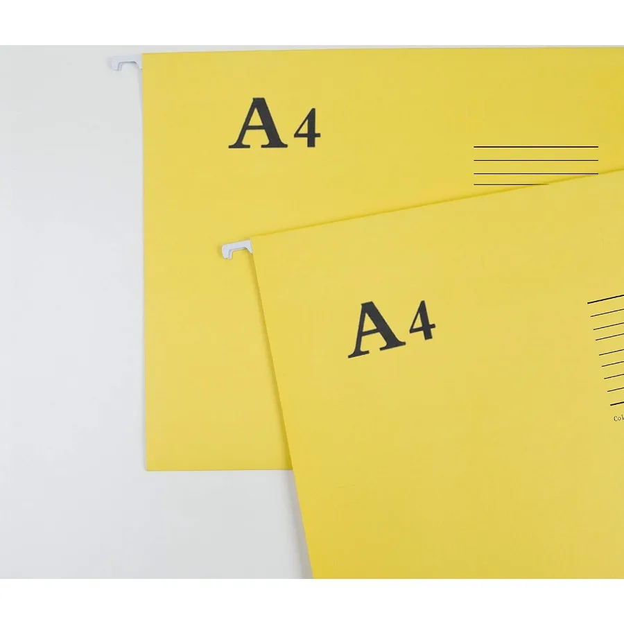 Hanging File Folders A4 Size with 5 Elegant Colors to Choose 1 5Cut Adjustable Tab 15pcs Per Box