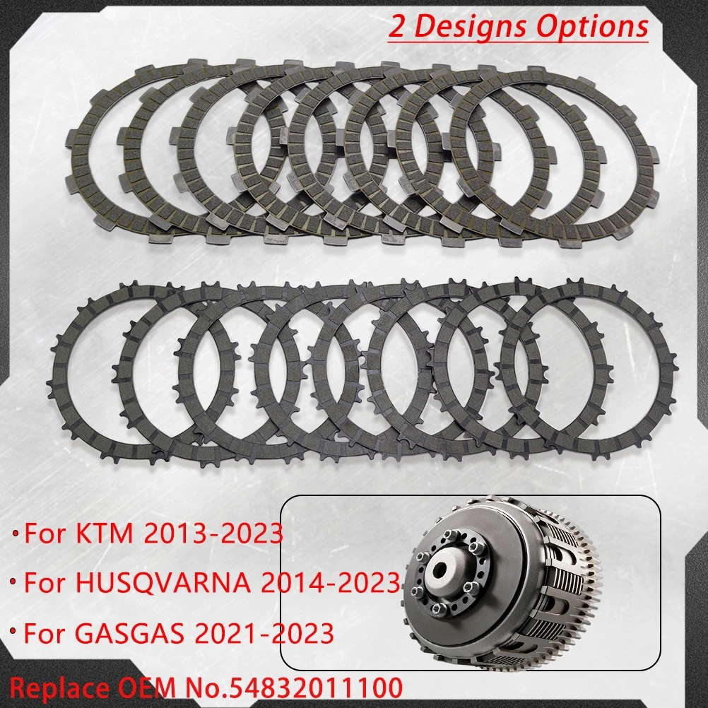 

2013-2023 мотоциклетные 8 шт. фрикционные диски сцепления 112 мм для KTM HUSQVARNA GASGAS 250 300 EXC XC XCW TE MC 54832011100