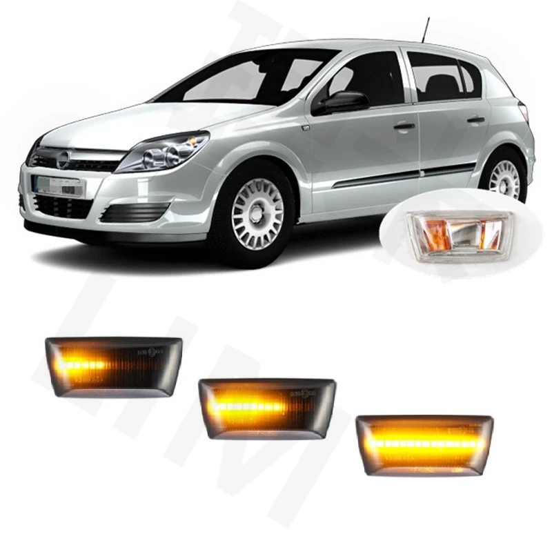 for Opel Vauxhall Astra H 2004 2005 2006 2007 2008 2009 2010 Sequential LED Indicator Side Marker Signal Turn Light Lamp