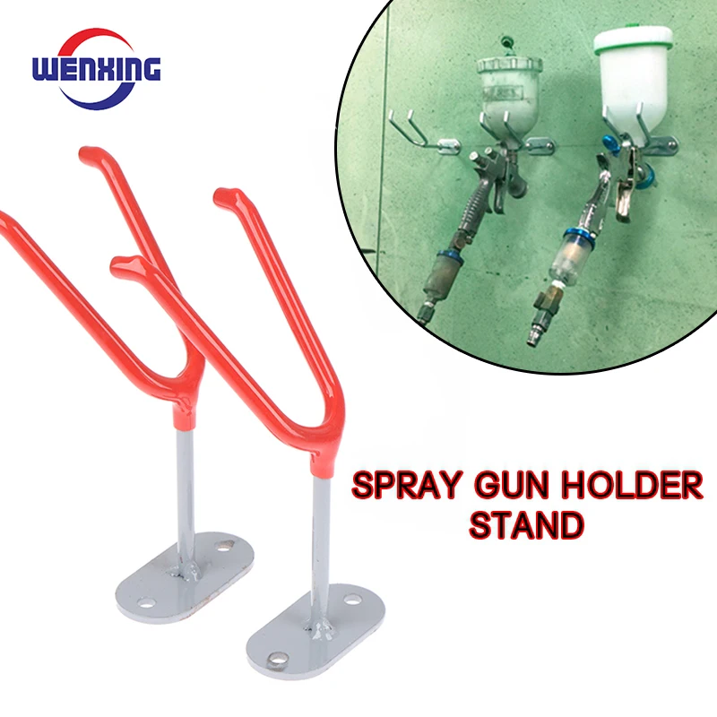 1PC Rubber Protection Customized New Paint Pot Spray Gun Bracket Spray Gun Special Gun Rack Storage Rack Fixing Rack