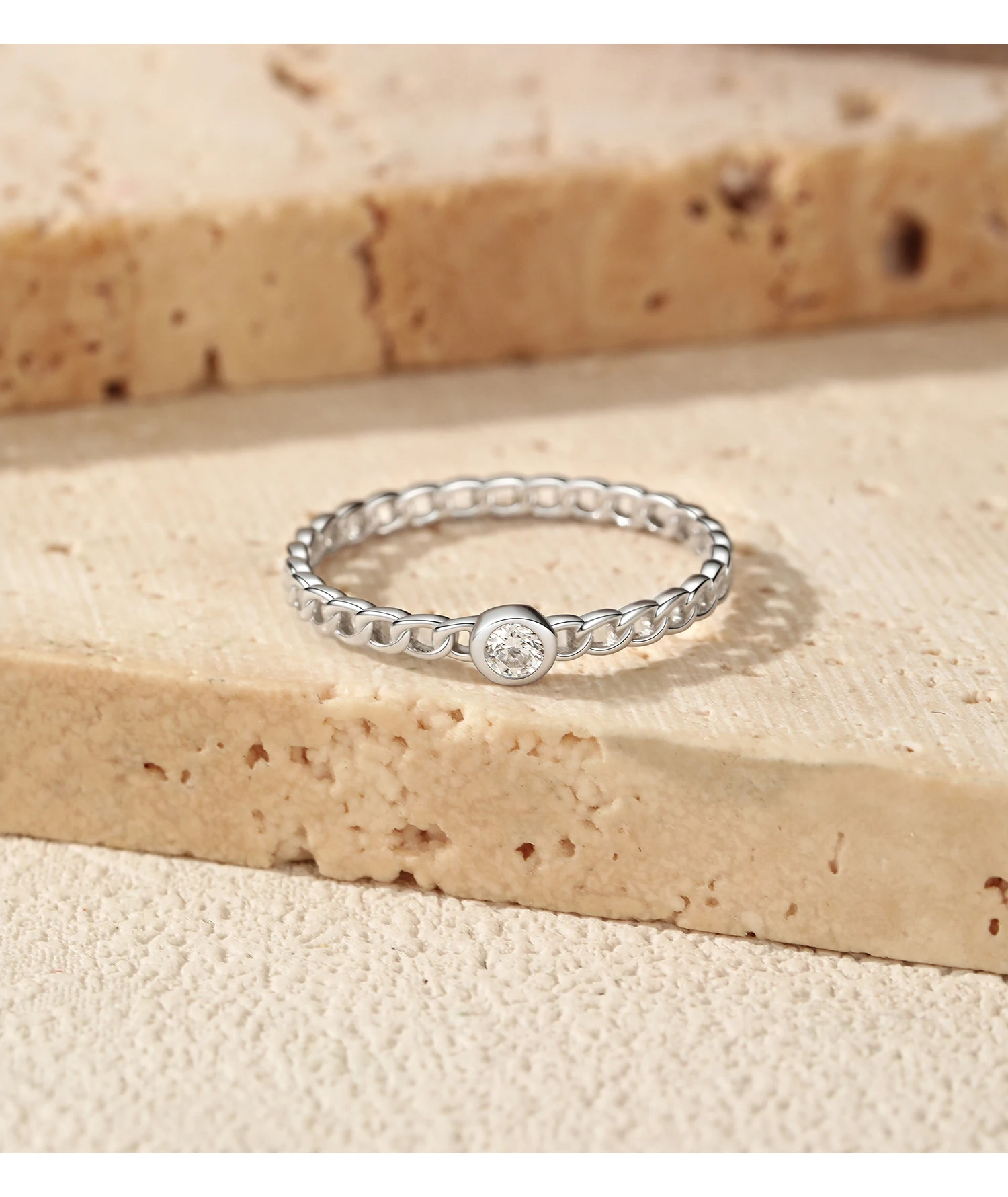 MODIAN Moissanit-Labordiamantringe aus 925er Sterlingsilber, trendige Ringe mit Verschlussdesign, Fingerringe für Frauen, Büro, edler Schmuck – Detail 15
