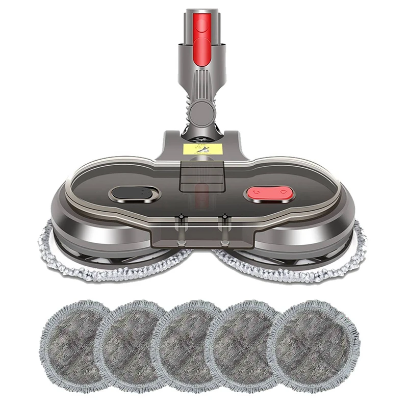 

2X Electric Wet Dry Mopping Head For Dyson V7 V8 V10 V11 Cordless Vacuum Cleaner Accessories With Water Tank Mop Pads