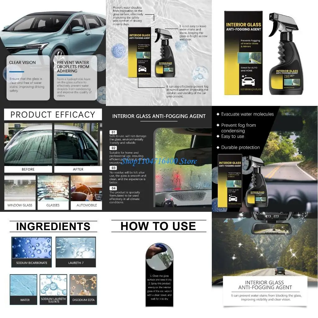 

y1gd Auto Interior Glass Fog Blockers for Night Driving Increases Safety Rapid Action