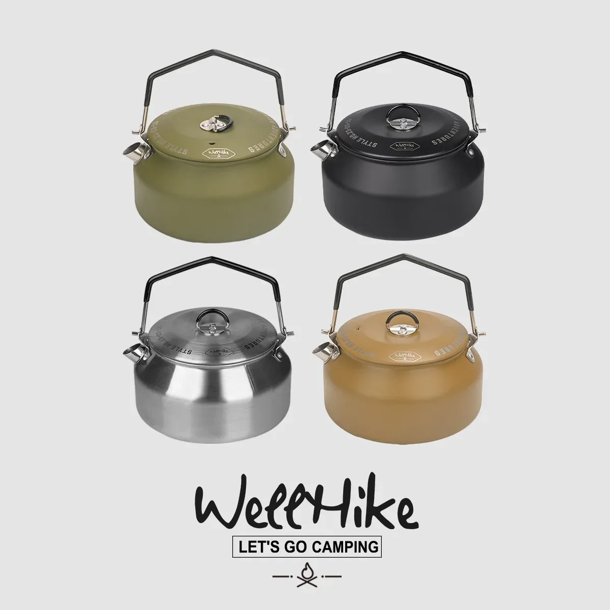 

1PCS Camping Tea Accessories Kit - Food Safe Stainless Steel Water Boiling Pot Lightweight Outdoor Travel Brewing Equipment
