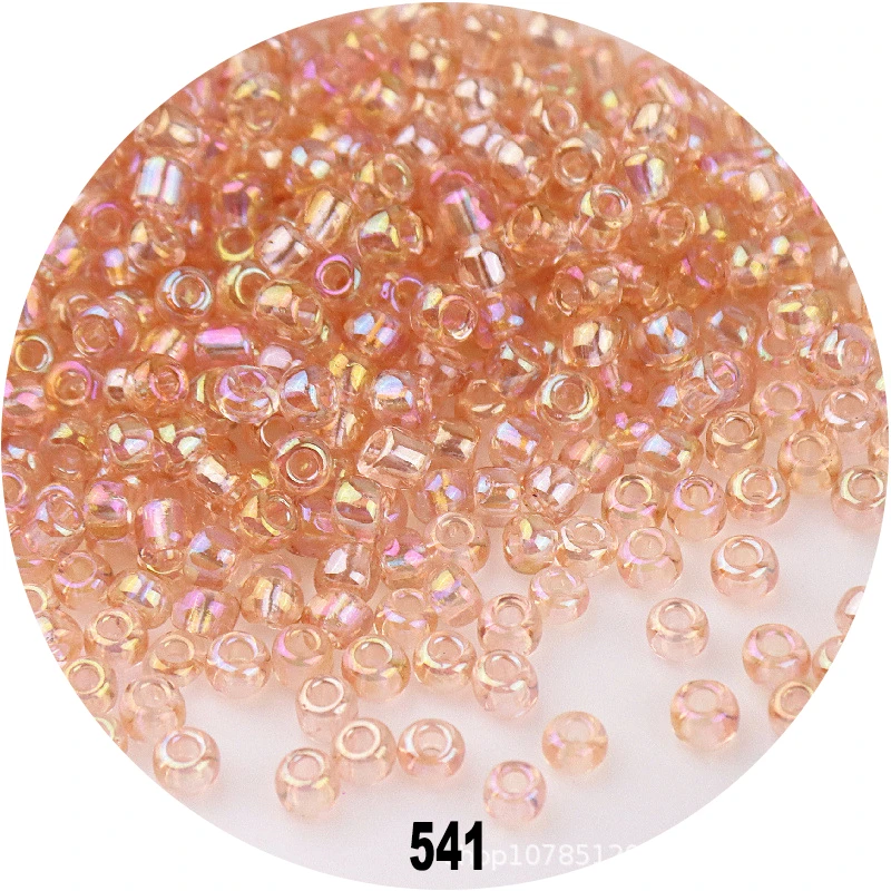 1.5mm 2mm 3mm 4mm Cezch Clear AB Colorful Glass Beads 15/0 12/0 8/0 6/0 Loose Seedbeads for Needlework Jewelry Making DIY Sewing