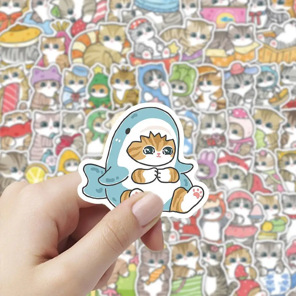 103 قطعة الكرتون Mofusand القرش القط ملصقات مقاومة للماء دفتر كوب ماء سطح المكتب لتقوم بها بنفسك الديكور أنيمي الأجهزة الطرفية صبي فتاة الهدايا