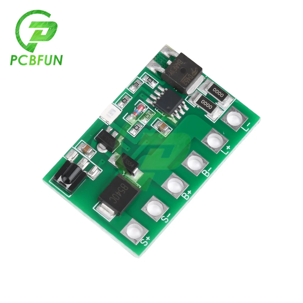 Solar Light Driver LED Control Board Long Life 6.4V 7.4V 11.1V 12V Solar Street Light Circuit Board with Remote Control For DIY