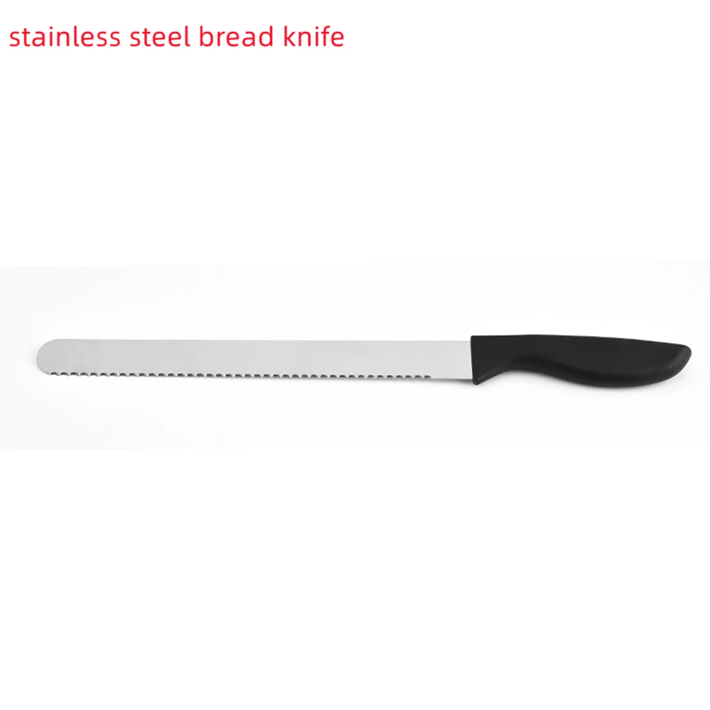 10/12 Inch Best Serrated Bread Knife Cake Cutting Knife Long Baguette Cutter Stainless Steel Loaf/Bread Slicer/Slicing