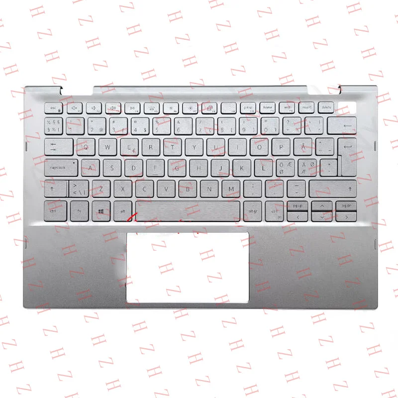 P+ Handauflage & Light Keyboard for Dell Inspiron 13 7306 2in1 DWWXK 7D4K4 North-EU