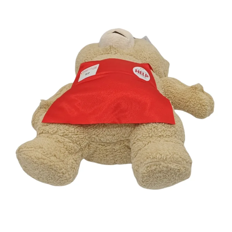 48 سنتيمتر دمية دب كبيرة الحجم تيد 2 الدب ألعاب من القطيفة في المئزر لينة محشوة الحيوان أفخم الدمى لعيد الميلاد