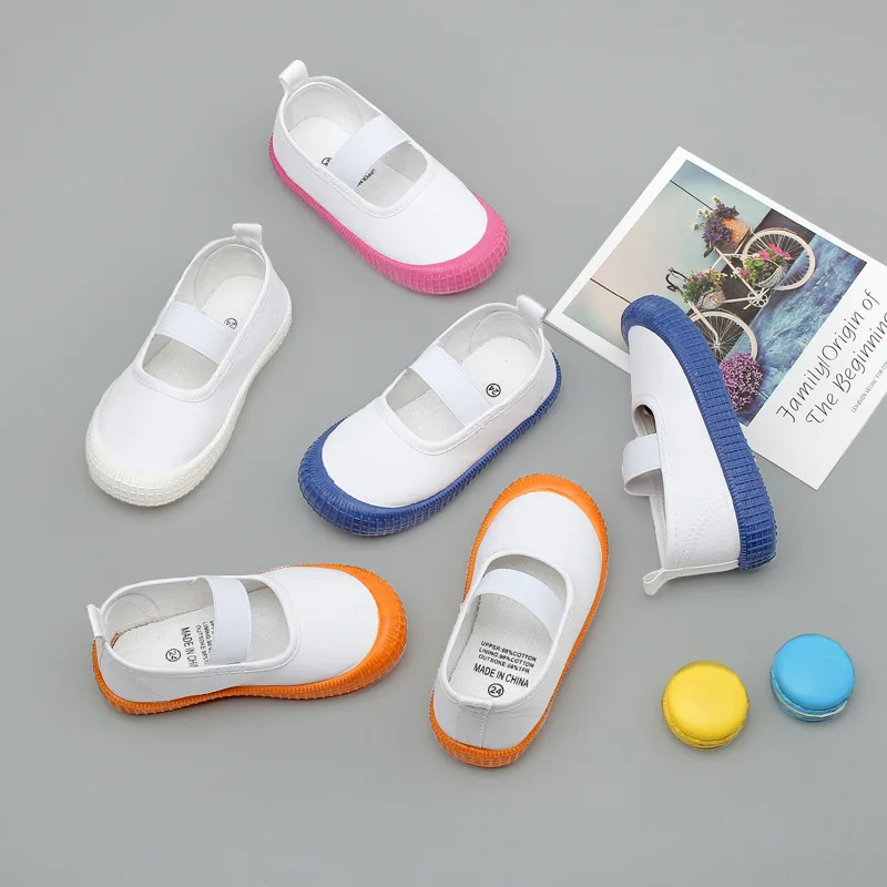 2023 Children's Elastic Canvas Shoes Boys Girls' Hooded Cloth Shoes Anti Collision Floral Anti Slip Soft Sole Shoes Kids Shoes