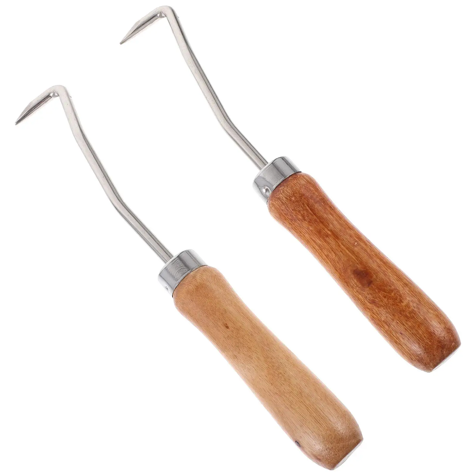 2 Pcs Beekeeping Beehive Cleaning Hook Frame Cleaning Hook Beeswax Hive Beekeeping Supplies Tool Bamboo Durable Practical