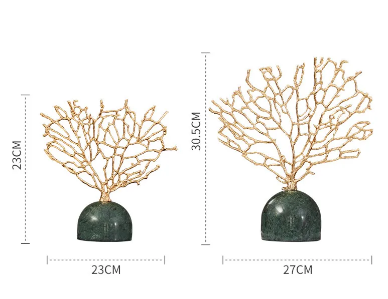 Imagem -06 - Árvore de Metal de Mármore Criativa para Decoração Doméstica Móveis Artesanais Plantas de Imitação Ornamentos Corais Acessórios Modernos