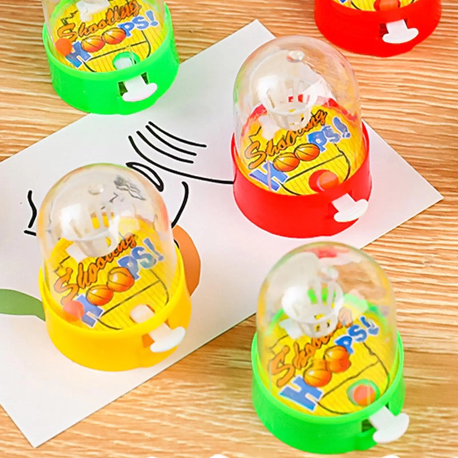 Mini Finger Basketball Machine Interactive Basketball Launcher Game Desktop Finger Toy Handheld Game Party Favor Toys