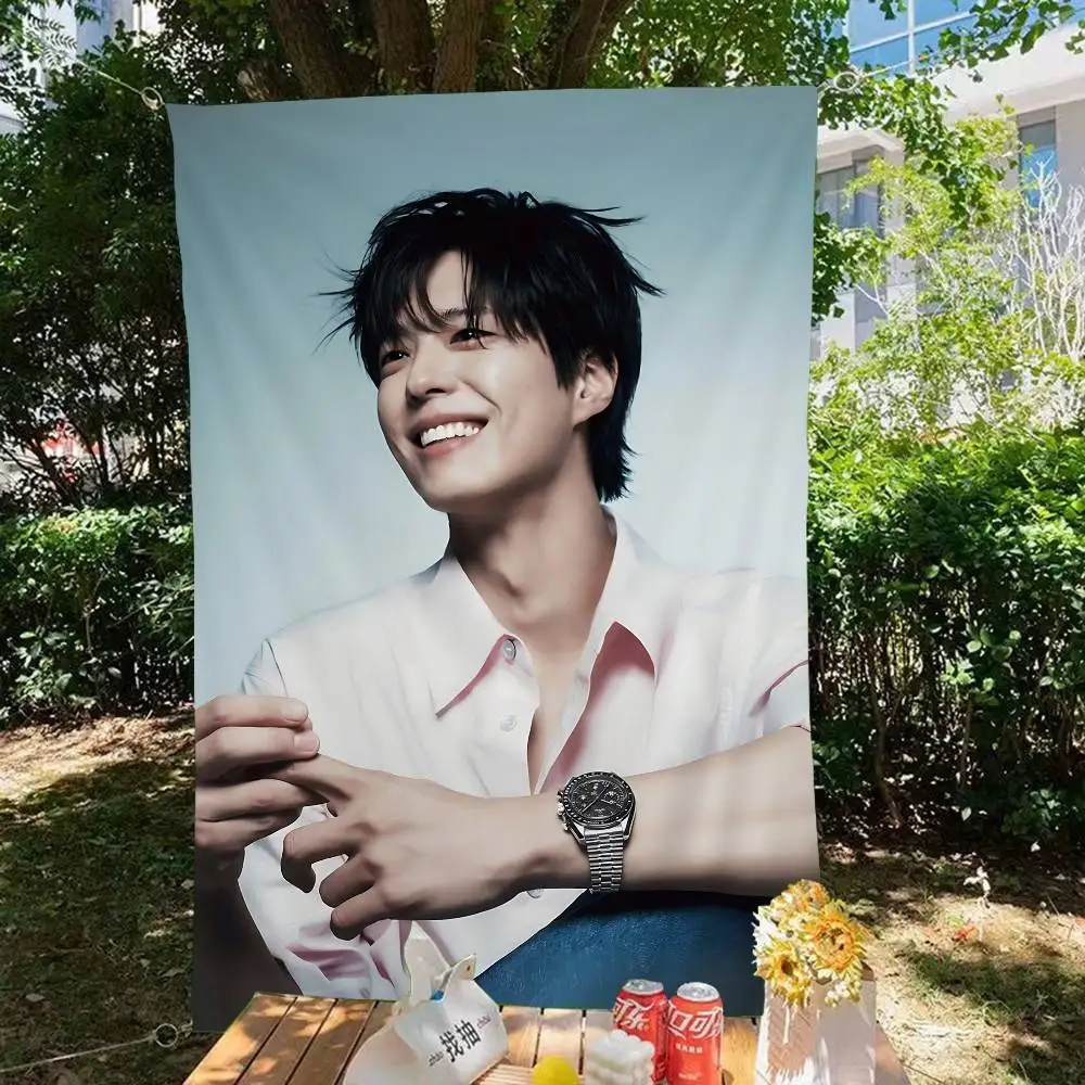 1 قطعة Kpop بارك بو اللثة الكلاسيكية DIY بها بنفسك العلم للأسرة مجموعة صور غرفة المعيشة المنزل النوم ديكور جدار ديكور فني راية