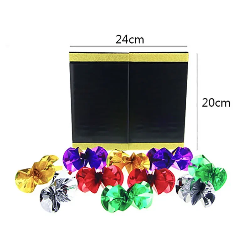 Bloem uit het bord Kleine goocheltruc - Verschijnen van bloem Podium- en straatillusies Gimmick voor goochelaars Beginner Magia Grappige rekwisieten