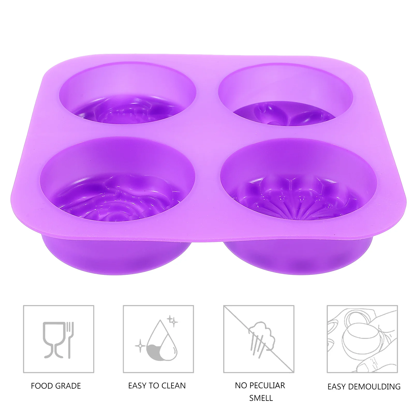 

1Pcs Flower Modeling Muffin Mold Silicone Baking Accessory Nonstick Heat Resistant Easy to Clean DIY Bake Tool for Home and