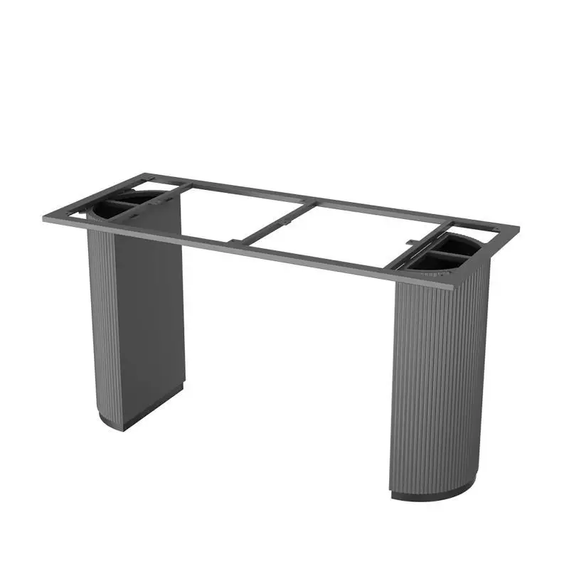 

Slate legs wrought iron bracket cylindrical semicircular oval dining table tea marble base support table feet