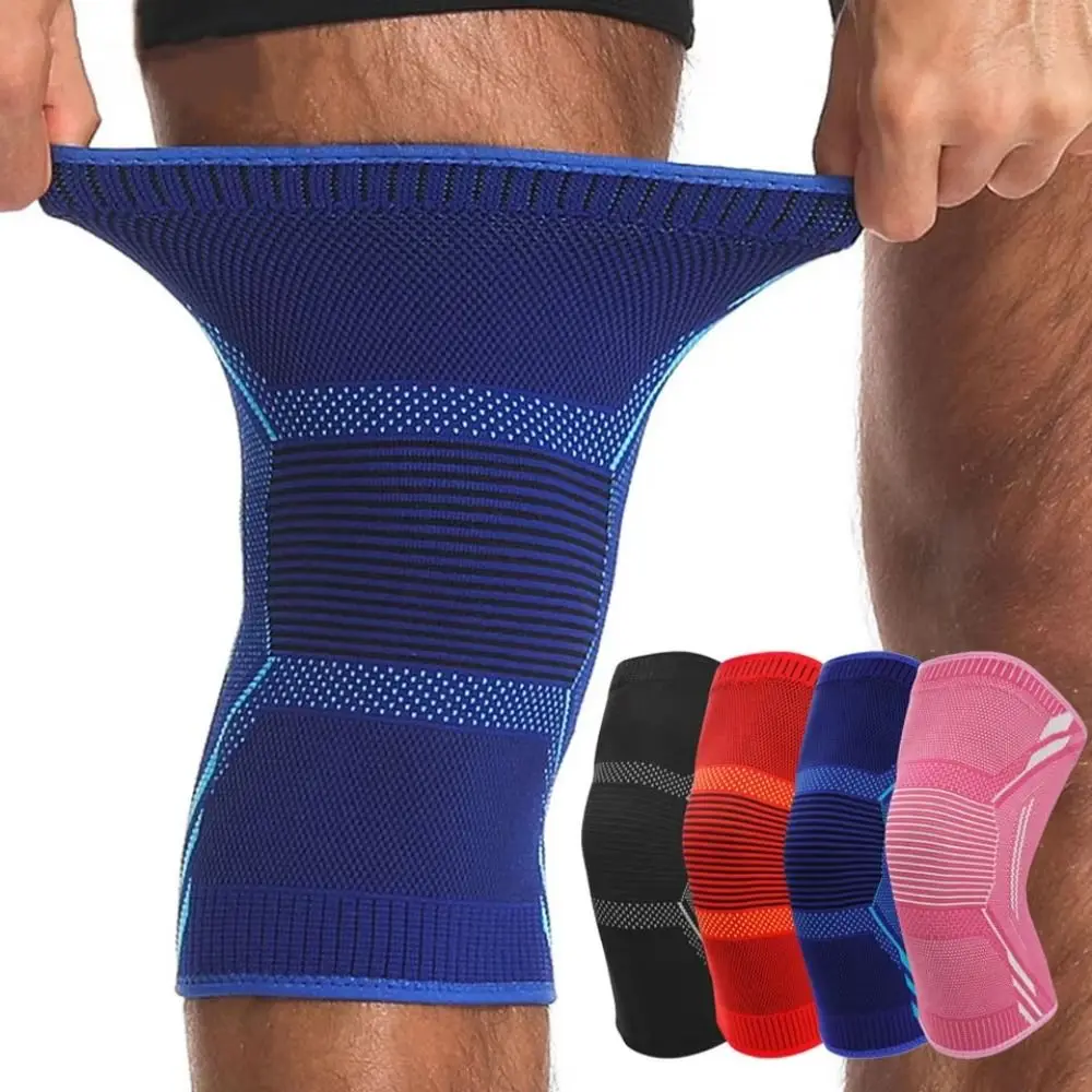 

No-Slip Sport Knee Support Protective Gear Compression Knee Braces Elastic Nylon Breathable Knee Sleeves Fitness Gym