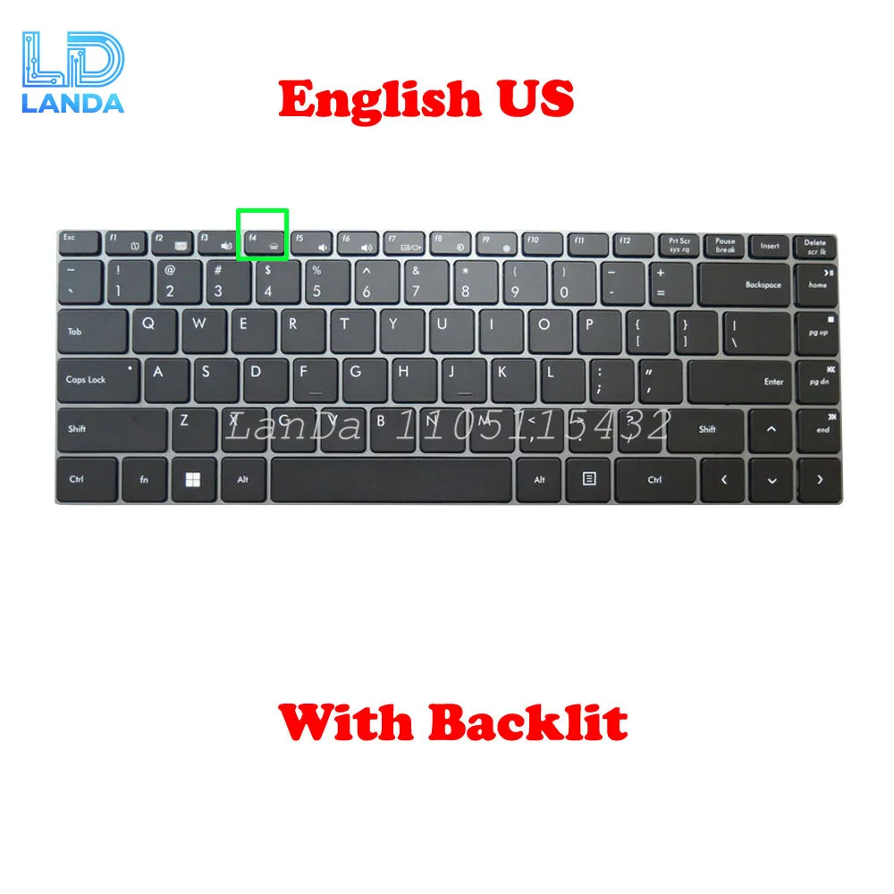 Teclado de ordenador portátil para Bmorn N14TPN inglés EE. UU. retroiluminado/sin teclado retroiluminado nuevo