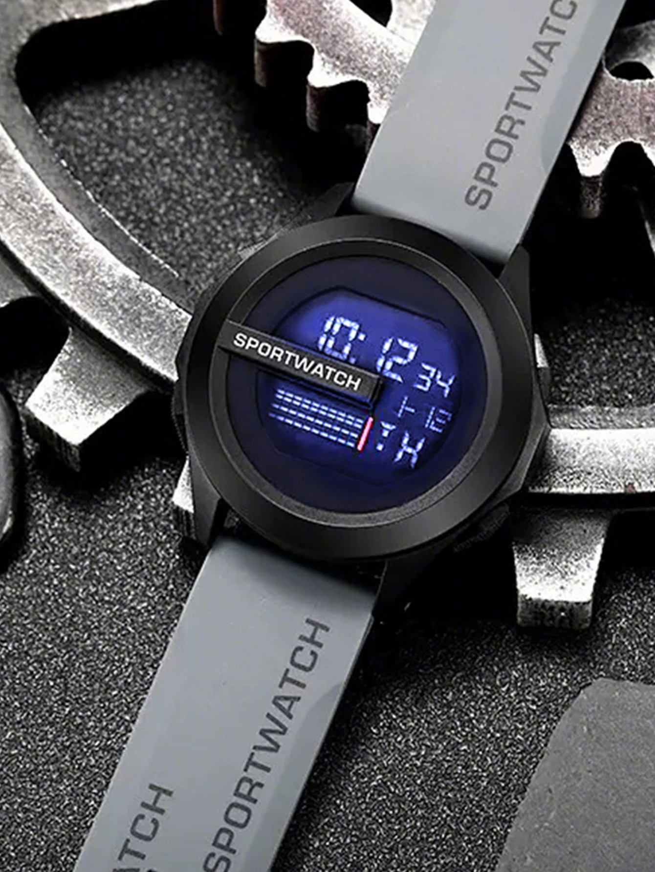 Unisex Electronic Watch with Alarm Clock and Stopwatch Function, Luminous Casual Sports Watch