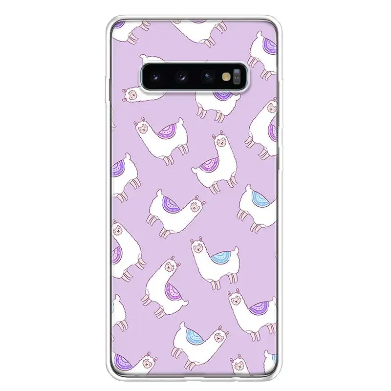 Prob Lama Llama Alpacas Phone Case For Galaxy Samsung S22 Plus S21 S24 Ultra Clear S20 S23 FE S10 S10E S9 S8 Cover Pattern Capa