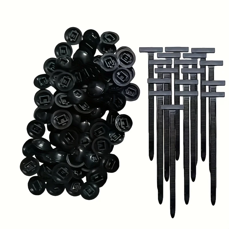Universal Nylon Cable Tie Buckle Auto Fastening Straps Multi-Purpose Cable Clip Heavy Duty Self-Locking Nylon Zip Ties Holder