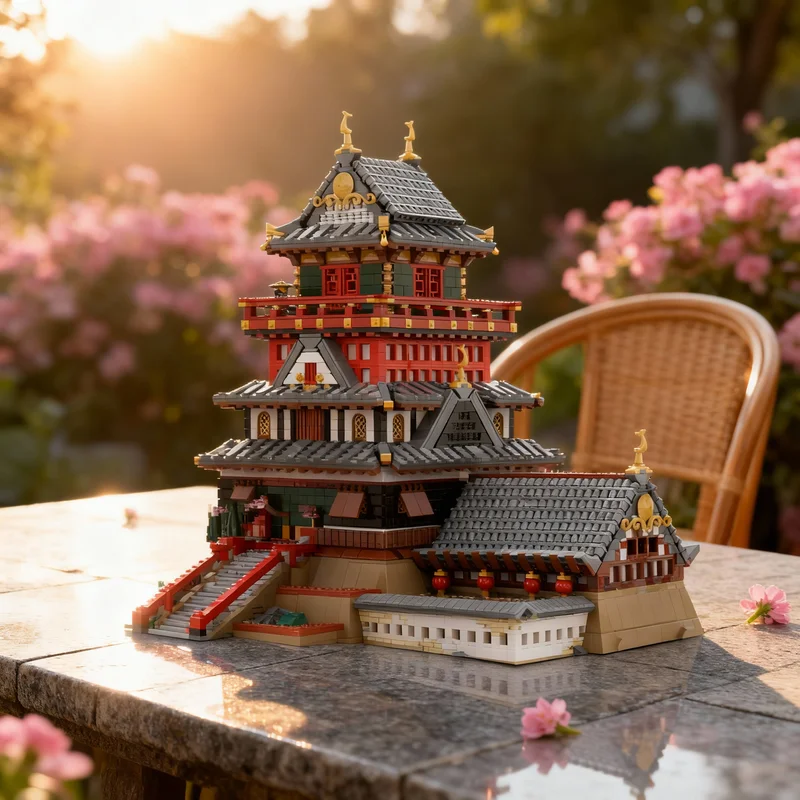 

6618pcs MOC Ninjia Samurai Castle 4 Model Building Blocks Architecture Christmas Gifts Toys Creative Idea Brick Education Kids