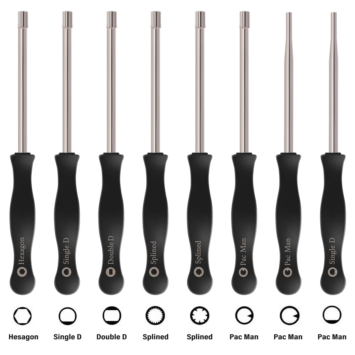 Carburador ajuste conjunto de ferramentas, chave de fenda, único d, double d, hexágono, kit soquete hexagonal, 8 pcs