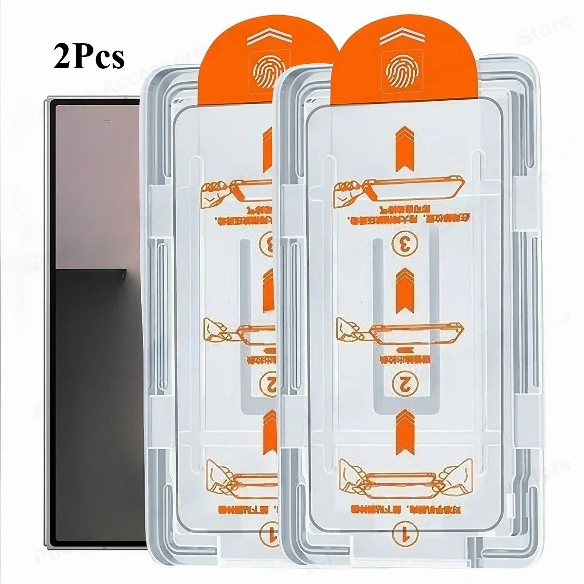 2Pcs For ZTE Nubia RedMagic 11 Pro+ 10Pro Dust Free Easy Auto Installation Tool Tempered Glass Screen Protectors Protective Film