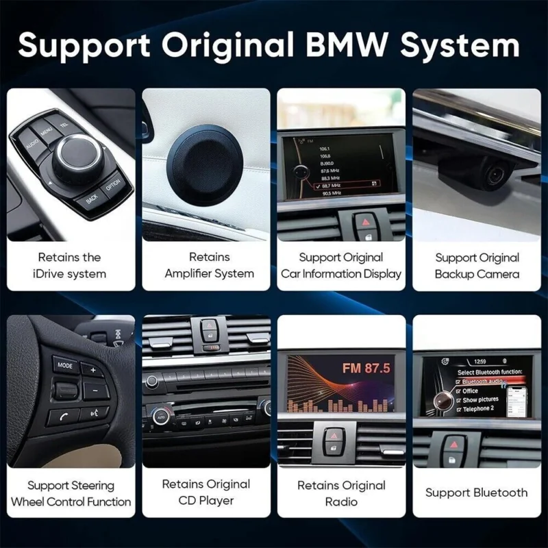 SilverStrong 무선 카플레이 디코더, 안드로이드 자동 개조 키트, BMW NBT 시스템 X1 X3 X6 F25 F48 F10 F30 F25 F15