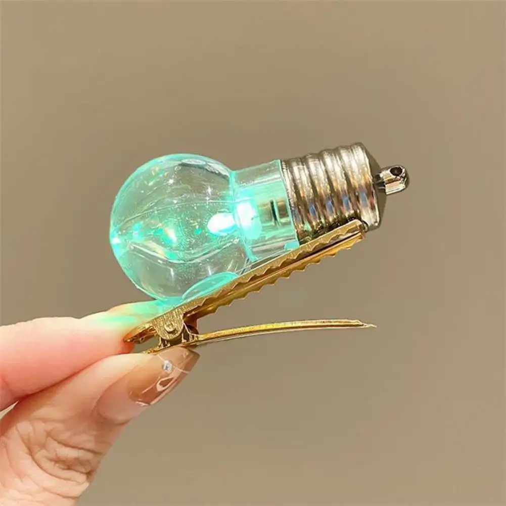 Bulb Hair Clip Hair Clip Set for Cosplay Outfits Photography Props 4pcs Side Bangs Hair Pin Bulb Scissors Cutter Models