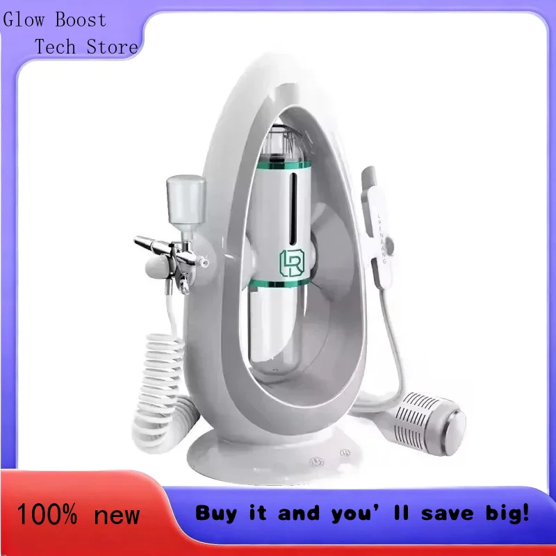 

Glow 3 in 1 Aqua Peel Jet Spray Micro Bubble Skin Cleansing and Moisturizing Beauty Equipment Salon or