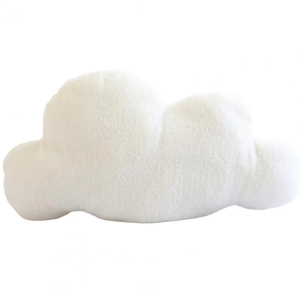 Almohada decorativa supersuave, cojín con forma de nube, fácil de cuidar, para sala de estar, sofá