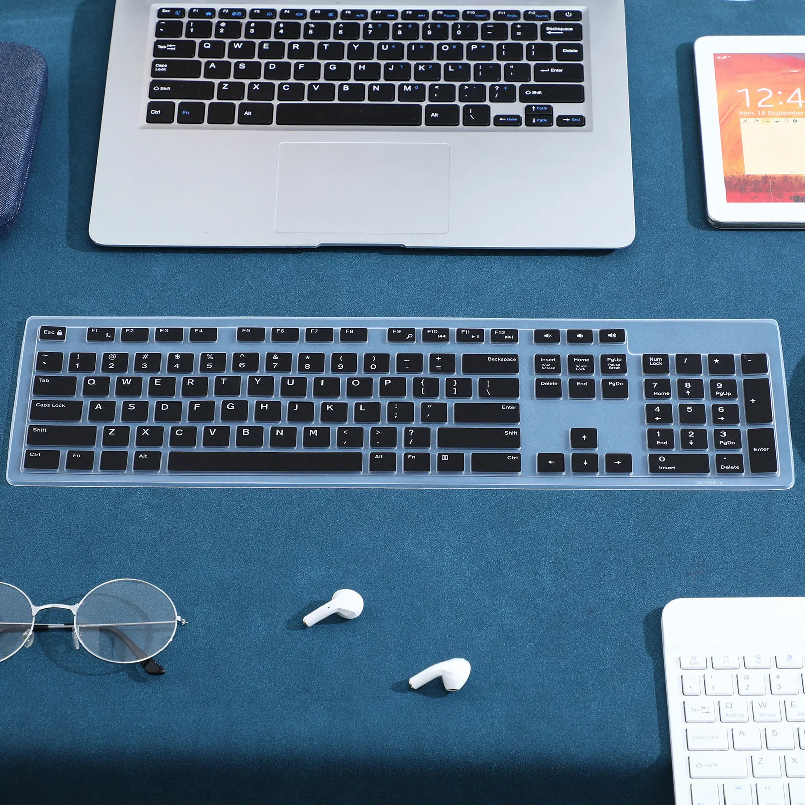 Keyboard Cover Silicone - 1 Adet Klavye Koruyucu Film Ultra