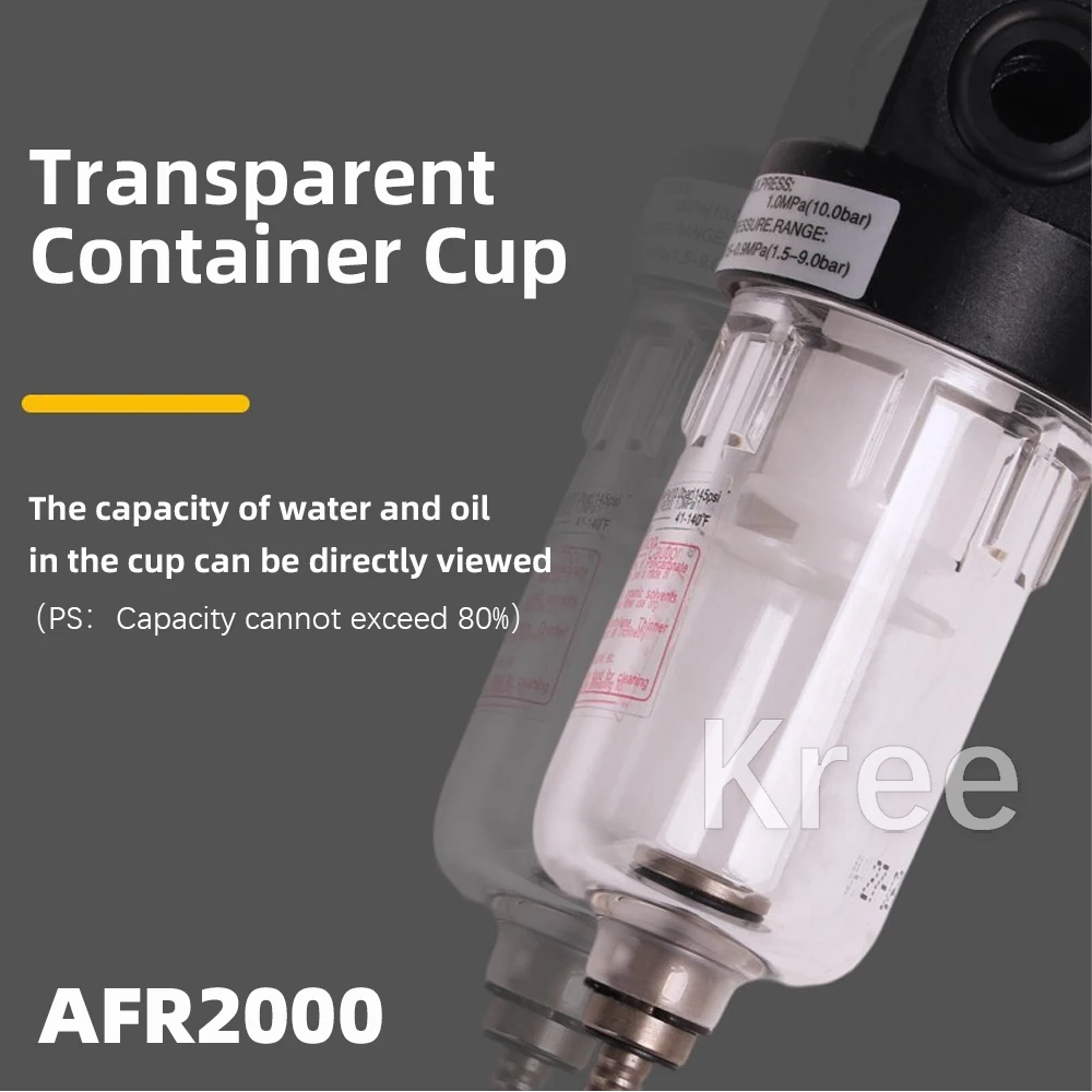 Dental Water Filter Dental Air Reduce Valve Air Filter Regulator Compressor Gas-Pressure Meter For Dental Chair Unit Equipment