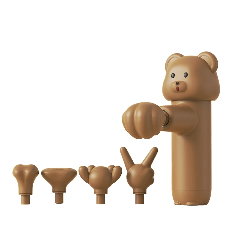 

Ультрамаленький тихий массажный пистолет для мышц Pro Mini Deep Tissue Fascia Massager с бесщеточным двигателем и 5 массажными головками для девочек