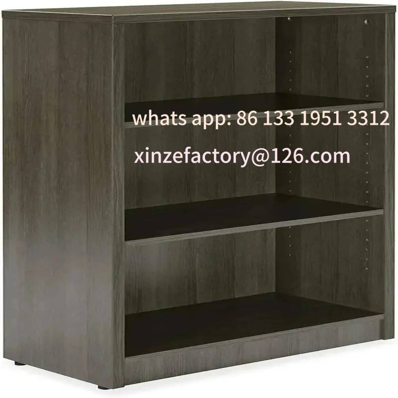 

Customizable freestanding wooden bookshelf with adjustable shelves for home offices