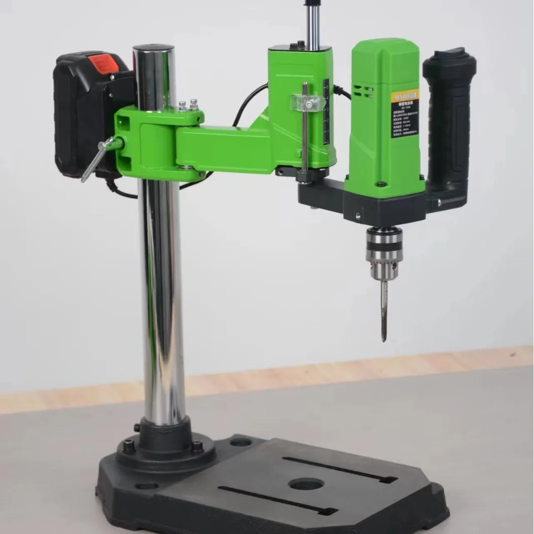 Charging Mini Bench Drill Tapping Machine Swing Arm Drilling Machine Small Bench Drill DIY Tools Hardware Tools Electric Drill