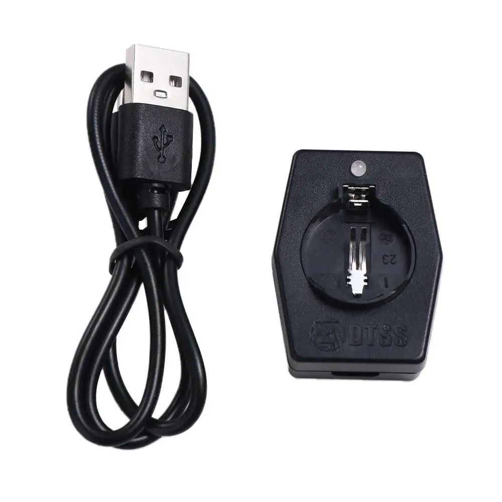 Type-C Port Button Battery Charger Intelligent Charging Lightweight Lithium Coin Charger Mini with Light