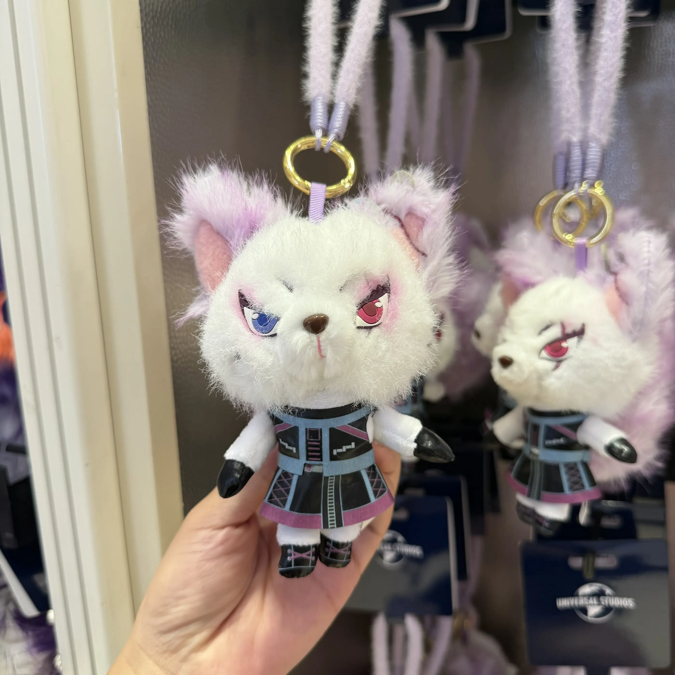 Universal Studios Halloween Limited‑Edition Phantom Fox Plush Bag Charm, Gift & Souvenir