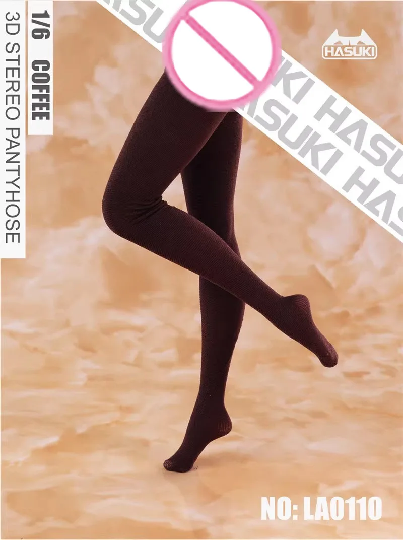 HASUKI LA01 1/6 Scale Female 3D Pantyhose Solid Color Leggings Stockings Clothes Accessories Model Fit 12\'\' Action Figure Body