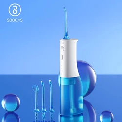 SOOCAS W3Pro Oral Irrigator 4 Type Nozzle Dental water jet 80 Days Battery Life Water Flosser Teeth Whiteing Cleaner