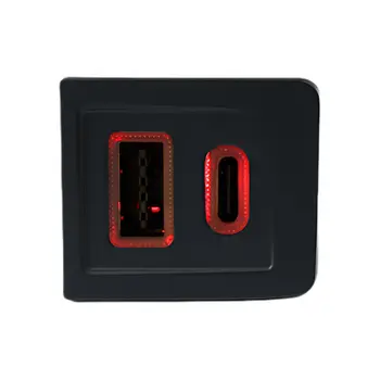 Dvojitá USB rychlonabíječka PD+QC3.0, adaptér do auta pro nabíjení telefonu, adaptér pro VW Multivan T5 2003-2015 10 nejlepší prodej USB zásuvka pro VW T5 Multivan - №2