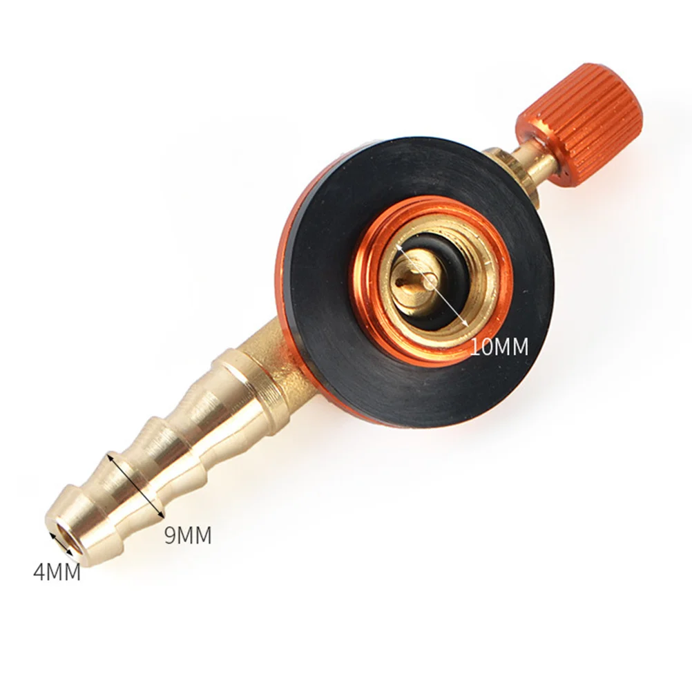 

Flat Cylinder Gas Stove Valve Control Switch Safe Adapter Durable for Camping Hiking Picnic Outdoor Gas Control Safe